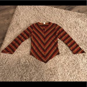 976-CLUE multicolor blouse Size large